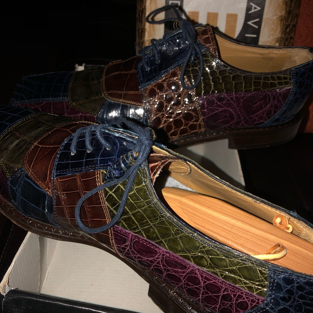Men’s Genuine Alligator Multi Color Shoes
